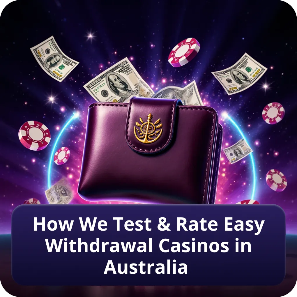 How We Test & Rate Easy Withdrawal Casinos in Australia